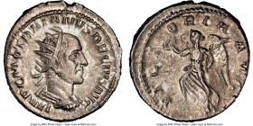 Trajan Decius (AD 249-251). AR antoninianus (23mm, 11h). NGC XF. Rome. IMP C M Q TRAIANVS DECIVS AVG, radiate, draped, cuirassed bust right, seen from...