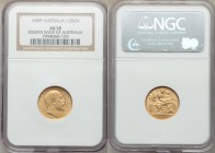 Edward VII gold 1/2 Sovereign 1909-P AU58 NGC, Perth mint, KM14. One of the lower minted coins of type. 

HID09801242017

© 2020 Heritage Auctions...