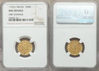 Jose I gold 1000 Reis 1752-(L) UNC Details (Obverse Damage) NGC, Lisbon mint, KM162.1.

HID09801242017

© 2020 Heritage Auctions | All Rights Rese...