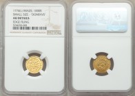 Jose I gold 1000 Reis 1774-(L) AU Details (Edge Filing) NGC, Lisbon mint, KM162.2. Small size "DOMINVS" variety. 

HID09801242017

© 2020 Heritage...