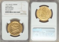Pedro II gold 20000 Reis 1851 UNC Details (Reverse Cleaned) NGC, Rio de Janeiro mint, KM463. AGW 0.5286 oz. 

HID09801242017

© 2020 Heritage Auct...