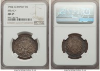 Bremen. Free City 2 Mark 1904-J MS65 NGC, Hamburg mint, KM250, J-59. 

HID09801242017

© 2020 Heritage Auctions | All Rights Reserved