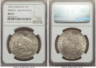 Prussia. Wilhelm II 5 Mark 1901-A MS63 NGC, Berlin mint, KM526. Bicentennial issue. 

HID09801242017

© 2020 Heritage Auctions | All Rights Reserv...
