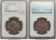 Saxony. Friedrich August III 3 Mark 1911-E MS63 NGC, Muldenhutten mint, KM1267.

HID09801242017

© 2020 Heritage Auctions | All Rights Reserved