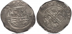 Philip II Cob 4 Reales ND (1556-1598) Mo-O AU53 NGC, Mexico City mint, Cal-331. A fairly strong central strike--with visible mint and assayer's initia...