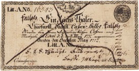 Altdeutsche Staaten und Länderbanken bis 1871 Sachsen
Kurfürstlich Sächsische Cassen-Billets 1 Reichstaler 6.5.1772. (2x). 10 Reichstaler 6.5.1772. 1...