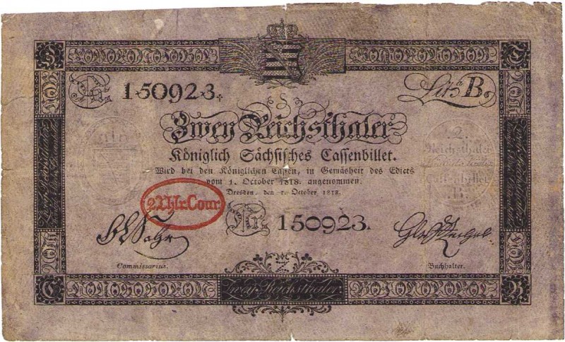 Altdeutsche Staaten und Länderbanken bis 1871 Sachsen
Königlich-Sächsisches Kas...
