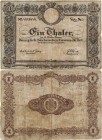 Altdeutsche Staaten und Länderbanken bis 1871 Sachsen
Königlich-Sächsisches Cassenbillett 1 Taler 16.4.1840. Lit. A. Nr. 1225118. Commissarius: v. We...