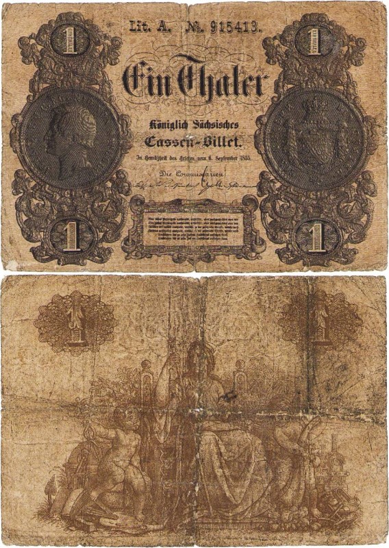 Altdeutsche Staaten und Länderbanken bis 1871 Sachsen
Königlich-Sächsisches Cas...