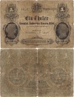 Altdeutsche Staaten und Länderbanken bis 1871 Sachsen
Königlich-Sächsisches Cassenbillett 1 Taler 2.3.1867. Lit. A. Nr. 2391470. Comm. Frhr. v. Weiss...