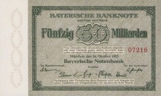 Deutsche Länderbanken ab 1871
Bayerische Notenbank 1875-1925 100 Mark 1.1.1900, 100 Mark 1.1.1922, 1000 Mark 1.10.1922, 5000 Mark 1.10.1922, 20.000 M...