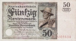 Deutsches Reich bis 1945
Deutsche Rentenbank 1923-1937 50 Rentenmark 20.3.1925 Serie N Ro. 162 IV