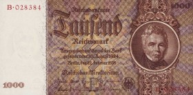 Deutsches Reich bis 1945
Deutsche Reichsbank 1924-1945 1000 Reichsmark 22.2.1936. Serie E / B Ro. 177 I