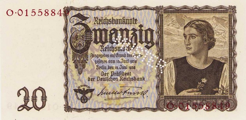 Deutsches Reich bis 1945
Deutsche Reichsbank 1924-1945 1 und 2 Rentenmark 1937,...