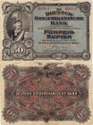 Geldscheine der deutschen Kolonien
Deutsch-Ostafrika, Deutsch-Ostafrikanische Bank, Friedensausgaben 1905-1912 50 Rupien 15.6.1905 Ro. 902 d Selten. ...