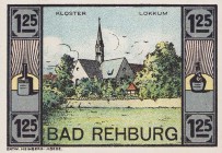 Städte und Gemeinden
Bad Rehburg (NS) 2x 25, 2x 50, 2x 75 und 2x 100 Pfennig, 2x 1,25 Mark 1.12.1921-1.6.1922 - E. Bornemann & Co. GmbH Grab./Mehl 11...