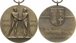 Orden deutscher Länder Freistaat Mecklenburg-Strelitz
Rettungsmedaille Verliehen 1922-1934. Bronze, dunkel getönt. 39 mm, 34,5 g Nimmergut 1824 Beyre...