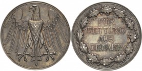 Orden des Dritten Reiches
Erinnerungsmedaille für Rettung aus Gefahr Verliehen 1933-1945. Silber. 49,9 mm, 55,74 g OEK 3500 Nimmergut 4673 Prachtexem...
