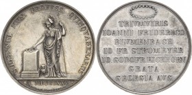 Akademien, Schulen, Universitäten Orte
Göttingen Silbermedaille 1826 (Loos/Pfeuffer) 50-jähriges Amtsjubiläum der Professoren Blumenbach, Stromeyer u...