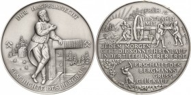 Ausbeute, Bergbau, Hüttenwesen
 Silbermedaille 1990 (Fritz Scheppat/Werner Godec) Jahresmedaille der Grafschafter Münzfreunde Moers - Der Haspelknech...