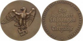 Drittes Reich
 Bronzemedaille o.J. (unsigniert) Für besondere Leistungen in der Tierzucht - verliehen vom Reichsminister für Ernährung und Landwirtsc...