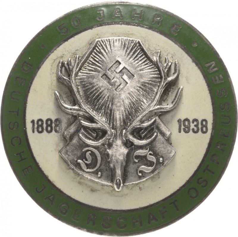 Drittes Reich
 Abzeichen 1938 (H. Wernstein, Jena) 50 Jahre Deutsche Jägerschaf...