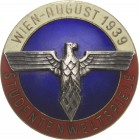 Drittes Reich
 Farbig emailliertes Bronzeabzeichen 1939 (Rud. Schanes, Wien) Studentenweltspiele in Wien. 39,4 mm, 20,47 g. Mit Anstecknadel Selten. ...