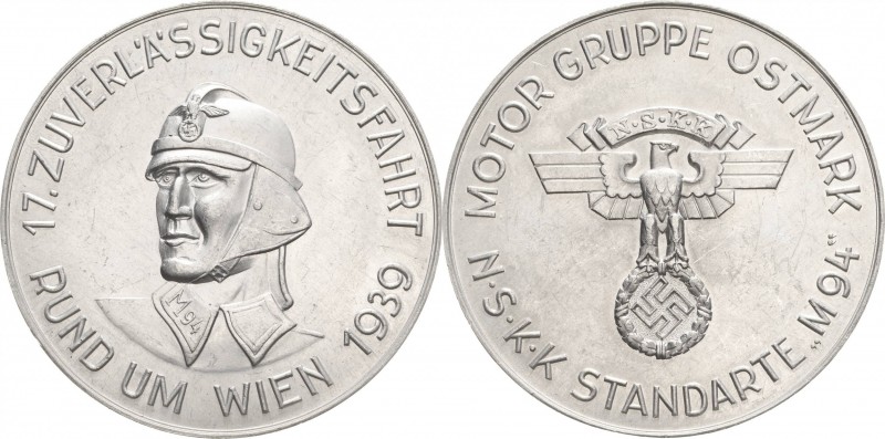 Drittes Reich
 Aluminiummedaille 1939. 17. Zuverlässigkeitsfahrt rund um Wien d...