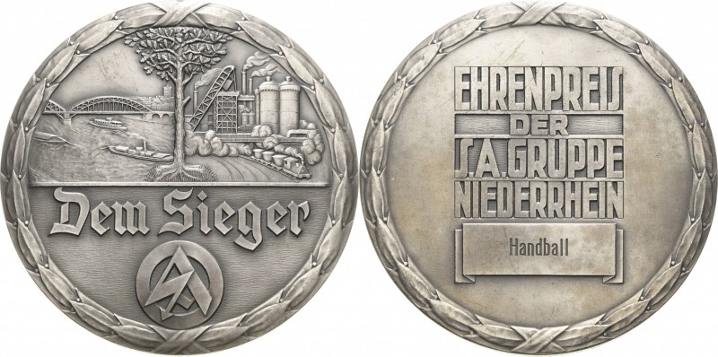 Drittes Reich - Sport
 Große Zinkmedaille o.J. (unsigniert) Ehrenpreis der SA-G...