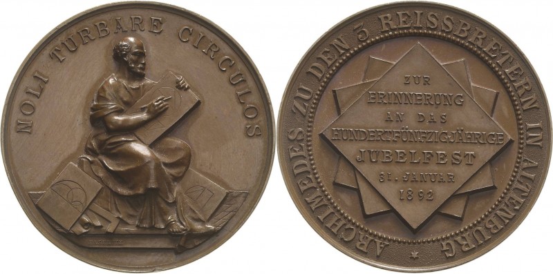 Freimaurer
 Bronzemedaille 1892 (Haseroth) 150-jähriges Bestehen der Loge "Arch...