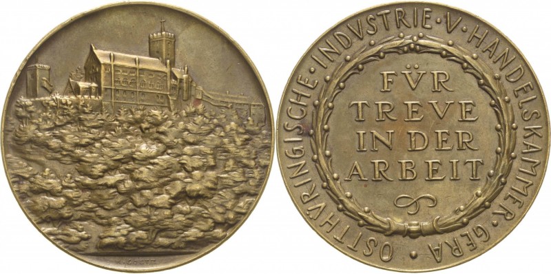 Medailleur Goetz, Karl 1875 - 1950
 Bronzemedaille o.J. Auszeichnung für Treue ...