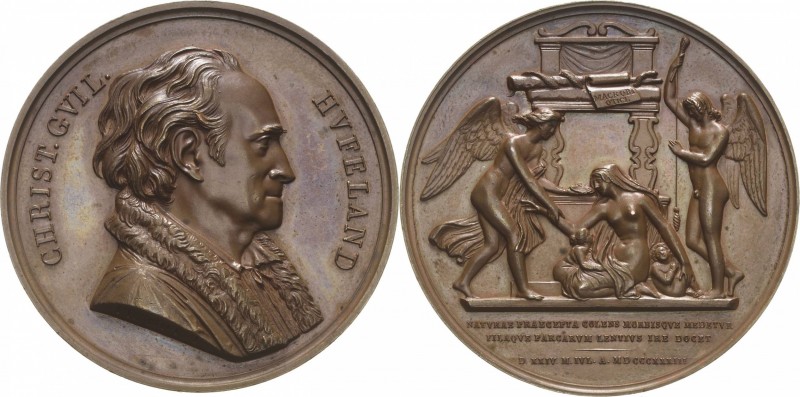 Medicina in nummis
 Bronzemedaille 1833 (Brandt) 50- jähriges Dienstjubiläum de...