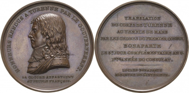 Napoleon, Befreiungskriege und ihre Jubiläen
 Bronzemedaille 1800 (Auguste) Auf...