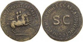 Kaiserzeit
Caligula für Nero und Drusus Caesares 37-41 Dupondius 37/41, Rom Die zwei Caesares zu Pferd nach rechts, NERO ET DRVSVS CAESARES / C CAESA...