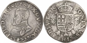 Belgien-Brabant
Philipp II. von Spanien 1555-1598 Ecu 1575, Hand-Antwerpen Delmonte 17 Davenport 8634 Sehr schön
