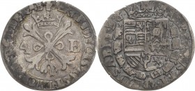 Belgien-Brabant
Albert und Isabella 1598-1621 5 Patards o.J. Hand-Antwerpen Gelder/Hoc 293-1 Sehr schön