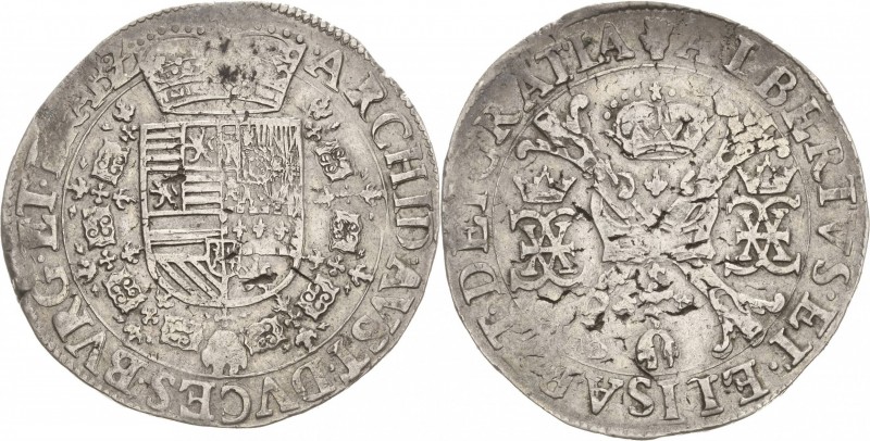 Belgien-Brabant
Albert und Isabella 1598-1621 Patagon o.J. Hand-Antwerpen Delmo...