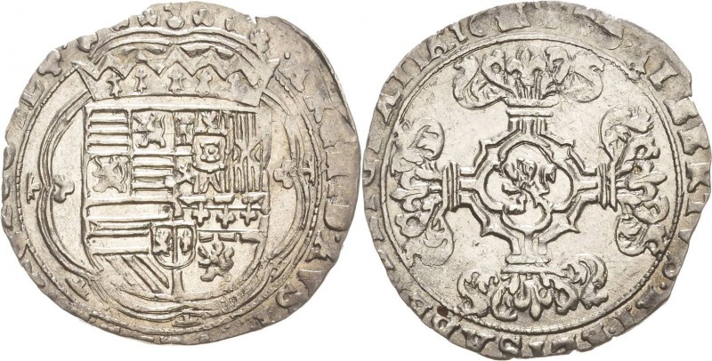 Belgien-Brabant
Albert und Isabella 1598-1621 3 Patards 1619, Hand-Antwerpen Ge...