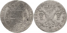 Belgien-Brabant
Karl II. von Spanien 1665-1700 Patagon 1697, Hand-Antwerpen Delmonte 349 (R) Davenport 4498 Sehr selten. Kl. Schrötlingsfehler, sehr ...