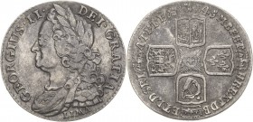 Großbritannien
George II. 1727-1760 Shilling 1745, London LIMA. Geprägt aus spanischem Silber, erbeutet von Admiral Anson Seaby 3703 Sehr schön-vorzü...