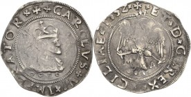 Italien-Sizilien
Karl V. 1516-1556 4 Tari 1552, Messina Spahr 160 Varesi 286 Sehr schön-vorzüglich