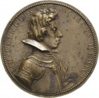 Italien-Toskana
Cosimo II. von Medici 1609-1621 Einseitige Bronzegussmedaille 1613 (Guillaume Dupré) Auf seinen Sohn, Francesco de' Medici (1614-1634...