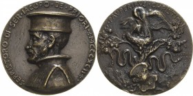 Italien-Medaillen
 Bronzegussmedaille o.J. (ca. Anfang 20. Jh.) (Fabbio Fabbi) Serristoro di ser Iacopo de Priori. Brustbild nach links / Pelikan, de...