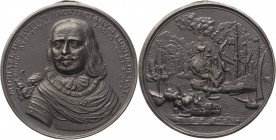 Niederlande-Medaillen und Rechenpfennige
 Eisengussmedaille o.J. (1666 oder 1676, späterer Guss) (Chr. Adolphzoon) Auf den Admiral Michiel de Ruyter....