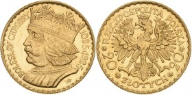 Polen
Zweite Republik 1918-1939 20 Zlotych 1925. 900 Jahre Königreich Schlumberger 37 Friedberg 115 GOLD. 6.44 g. Vorzüglich-Stempelglanz