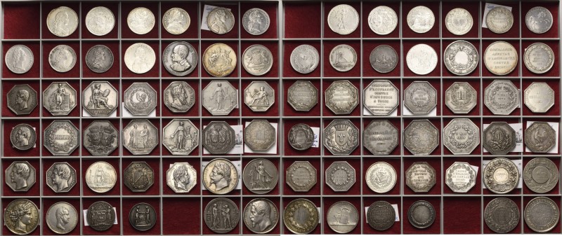 Frankreich
Lot-41 Stück Silbermedaille des 18. und 19. Jahrhunderts auf verschi...