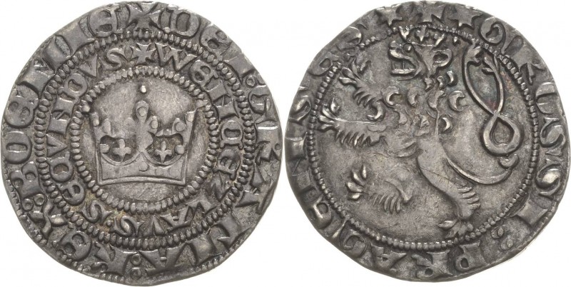 Böhmen
Wenzel II. 1278-1305 Prager Groschen, Kuttenberg Slg. Donebauer 807 Cast...