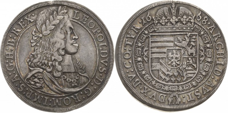 Habsburg
Leopold I. 1657-1705 Taler 1668, Hall Mit Löwenkopfschulter Voglhuber ...