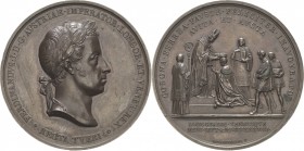 Kaiserreich Österreich
Ferdinand I. 1835-1848 Bronzemedaille 1838 (L. Manfredini) Auf seine Krönung für die Lombardei und Venetien in Mailand. Kopf m...