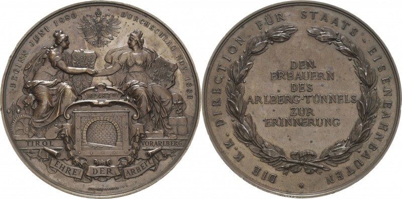 Kaiserreich Österreich
Franz Joseph I. 1848-1916 Bronzemedaille 1883 (Tautenhay...